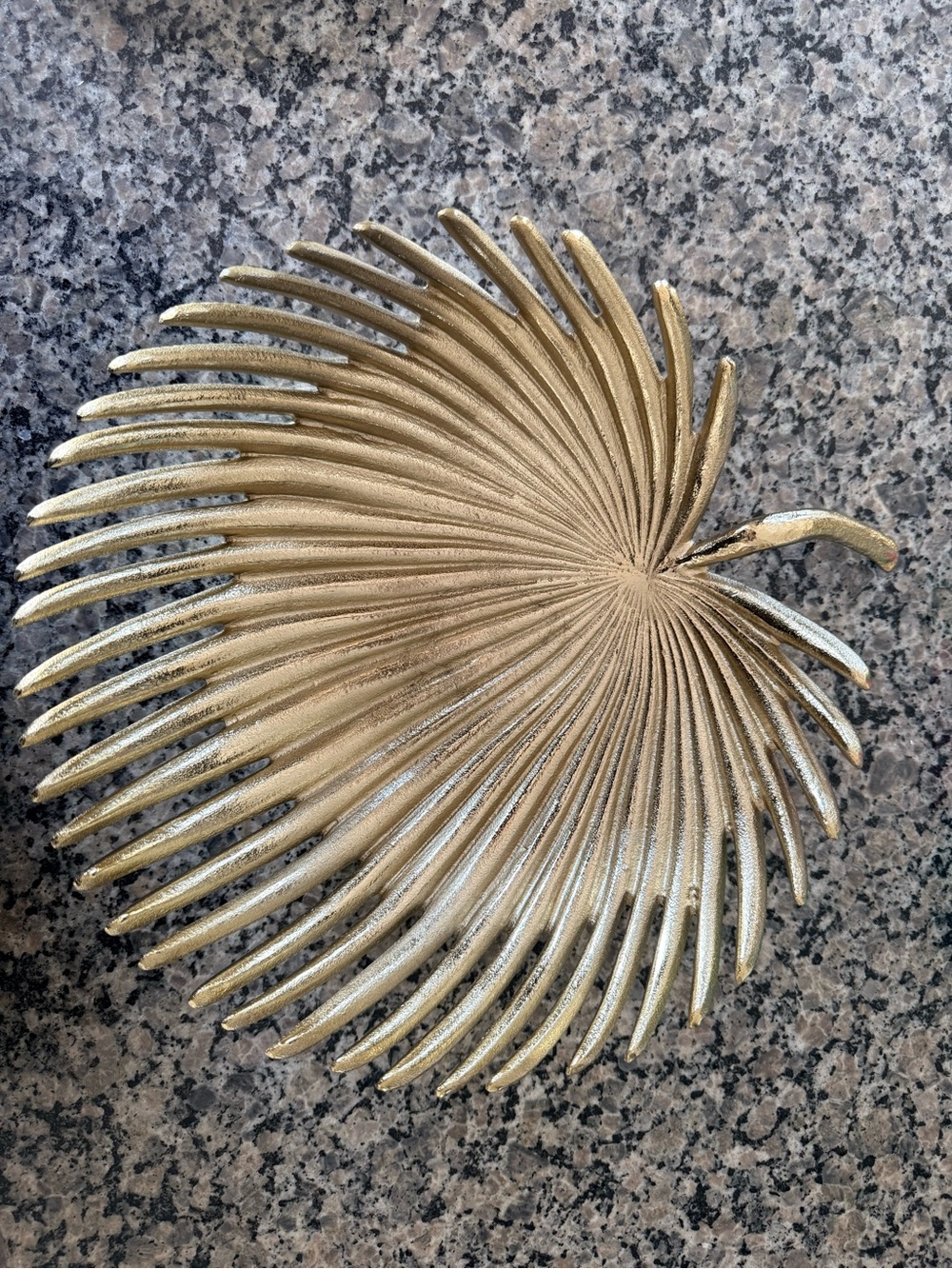 Decorative Gold Palm Leaf Tray
